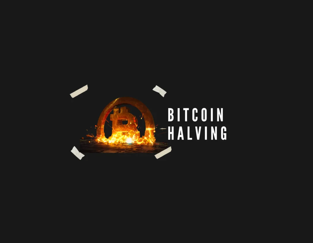 this image is represent the bitcoin halving